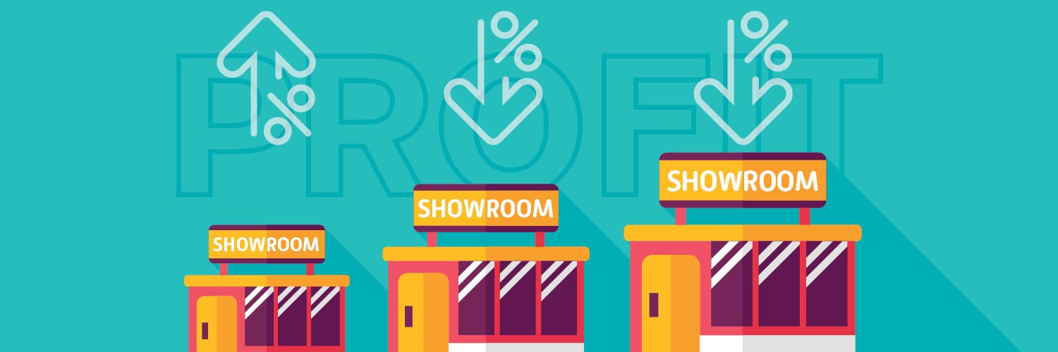 showroom size showroom profit